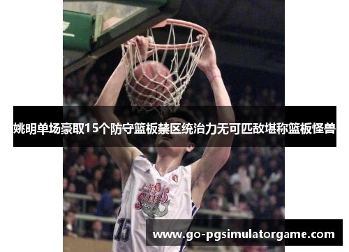 姚明单场豪取15个防守篮板禁区统治力无可匹敌堪称篮板怪兽