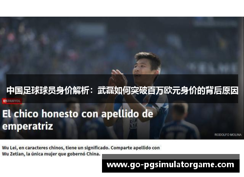 中国足球球员身价解析：武磊如何突破百万欧元身价的背后原因