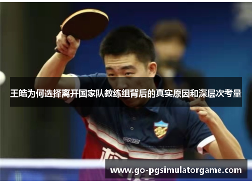 王皓为何选择离开国家队教练组背后的真实原因和深层次考量