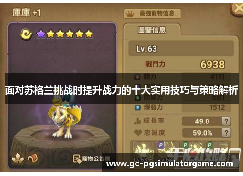 面对苏格兰挑战时提升战力的十大实用技巧与策略解析